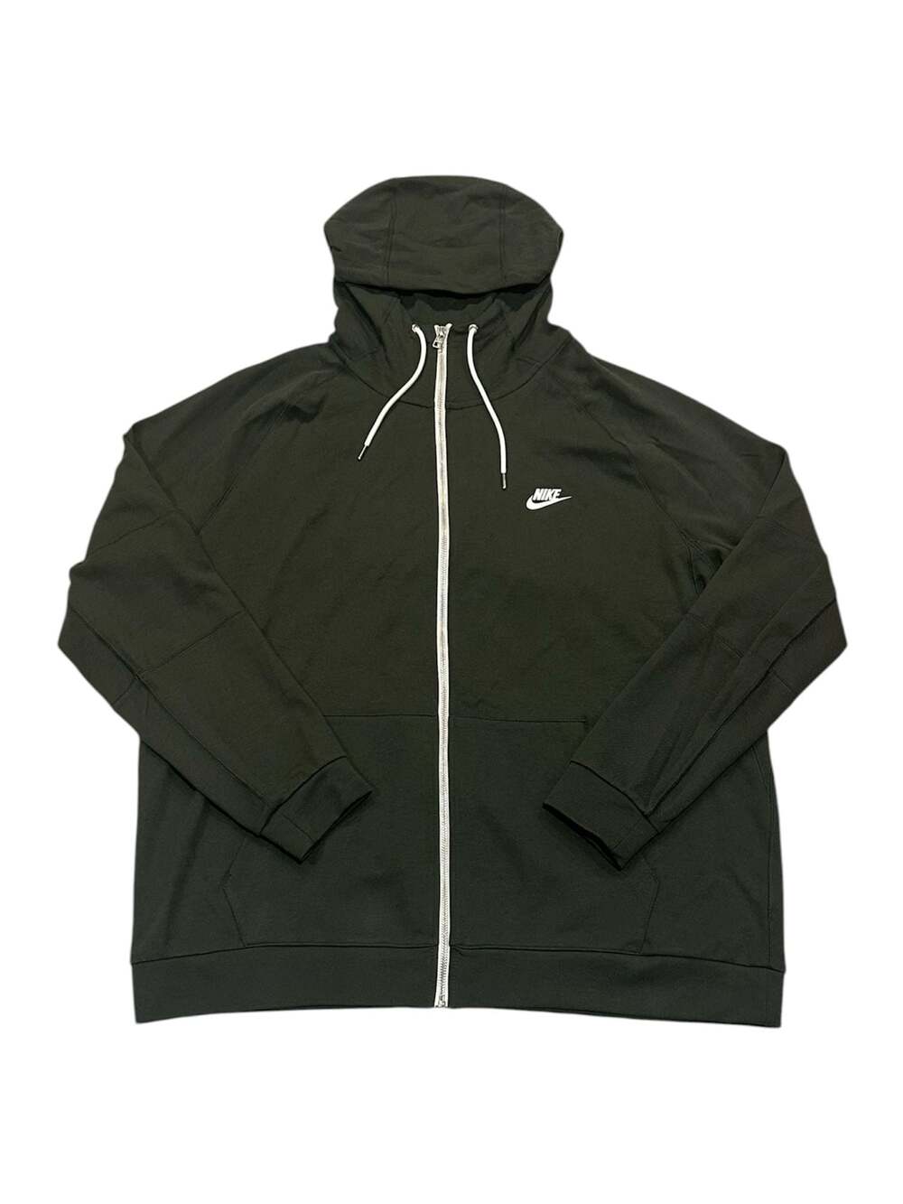 Nike Sportswear Modern Full-Zip Fleece Hoodie in Sequoia Dark Green XXL